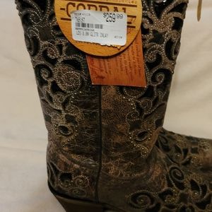 NWT...Corral West Snip Toe Cowboy Boots